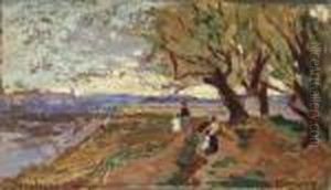 Paesaggio Con Figure by Ulvi Liegi