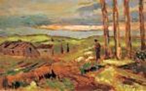 Paesaggio Con Pastore by Ulvi Liegi