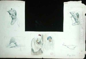 Sketches of boots and People, from Vues et Portraits Faits Pendant la Campagne de Mai 1840, 1840 Sketches of boots and People, from Vues et Portraits Faits Pendant la Campagne de Mai 1840, 1840