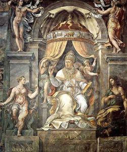 Portrait of Clement I with the Features of Leo X by Giovanni Francesco Penni