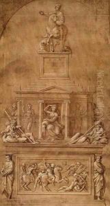 Design for the funerary monument of Francesco Gonzaga by Giovanni Francesco Penni