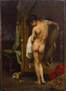 A Venetian Bather by Paul Peel