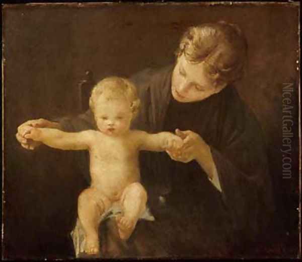 Mother and Child by Paul Peel