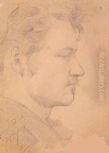 Portrait of Paul Peel by Paul Peel