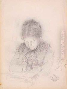 Portrait of the Artist's Wife by Paul Peel