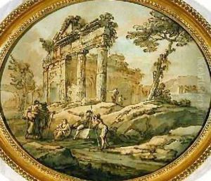 Architectural Ruins 2 by Giovanni Paolo Panini