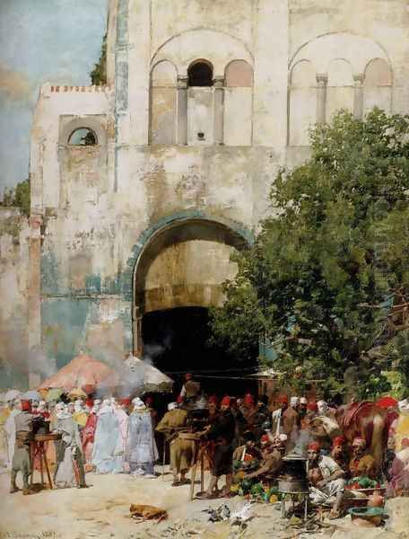 Market day, Constantinople - view 1
