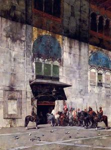 The Pasha's Escort by Alberto Pasini