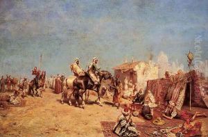 An Arab Encampment by Alberto Pasini