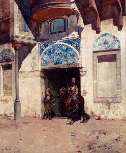 The Palace Guard by Alberto Pasini