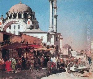 The Mosque of Mahmoudi by Alberto Pasini