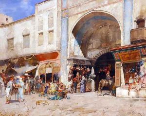 At the entrance to the Market by Alberto Pasini