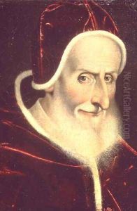 Portrait of Pope Pius V Michele Ghislieri 1504-72 1576-80 by Scipione Pulzone