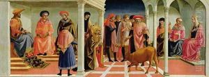 A Miracle of St. Sylvester, 1450s by Pesellino