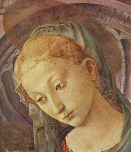 Madonna with Child (detail) 1450s by Pesellino