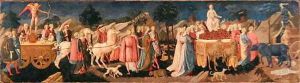 Triumph of Love, Chastity, and Death, c.1450 by Pesellino