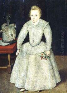 Portrait of a young boy, traditionally called Henry, Prince of Wales 1594-1612, eldest son of King James I of England by Robert Peake