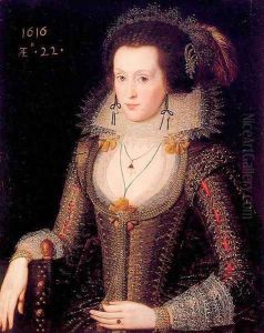 Elizabeth Poulett 1616 by Robert Peake