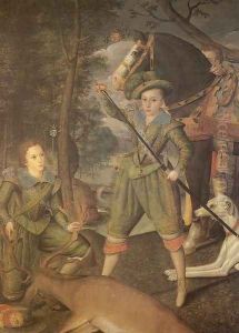 Henry Frederick, Prince of Wales with Sir John Harington by Robert Peake