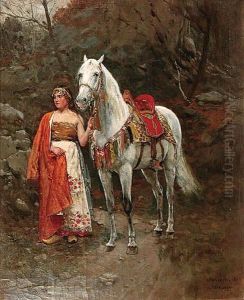 Girl with a Horse by Antoni Piotrowski