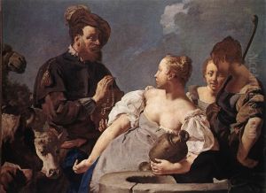 Rebecca at the Well c. 1740 by Giovanni Battista Piazzetta