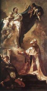 The Virgin Appearing to St Philip Neri 1725 by Giovanni Battista Piazzetta
