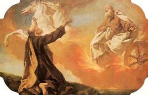 Elijah Taken up in a Chariot of Fire 1745 by Giovanni Battista Piazzetta