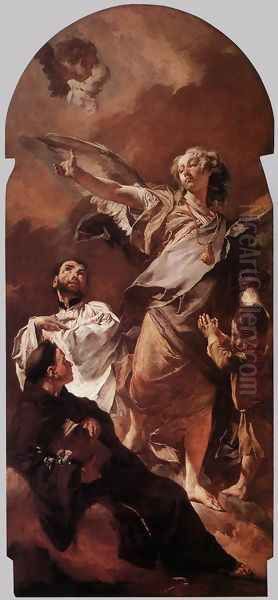 The Guardian Angel with Sts Anthony of Padua and Gaetano Thiene c. 1729 - view 1
