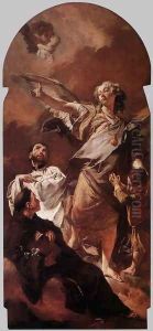 The Guardian Angel with Sts Anthony of Padua and Gaetano Thiene c. 1729 by Giovanni Battista Piazzetta