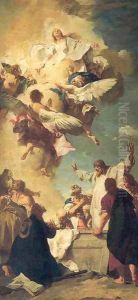The Assumption of the Virgin 1735 by Giovanni Battista Piazzetta