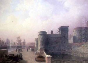 Traitors Gate, Tower of London by Henry Pether