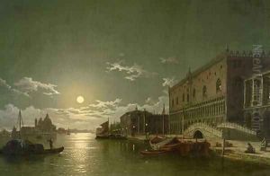 Venice by Moonlight by Henry Pether