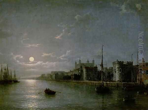 Moonlight on the Thames - view 1