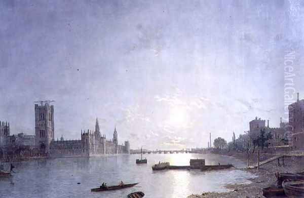 Westminster in Moonlight, c.1850 - view 1