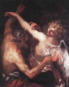 Daedalus and Icarus 1670s by Domenico Piola