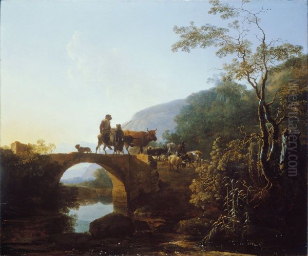 Bridge in an Italian landscape - view 1