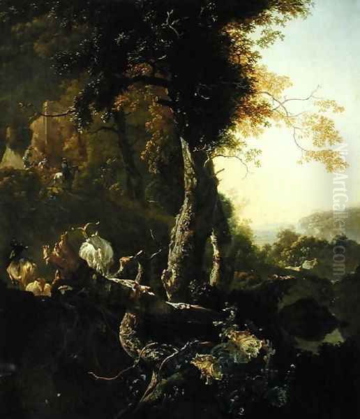 Landscape with Rising Sun - view 1