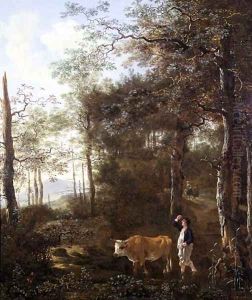 Cowherd in a Clearing by Adam Pynacker