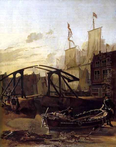 View of a Harbour in Schiedam - view 1