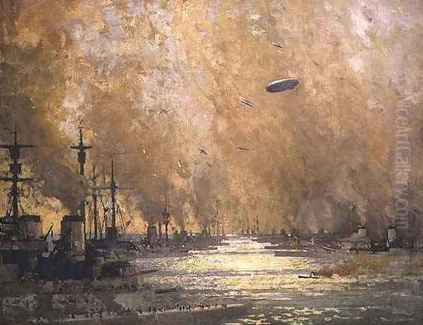 The German Fleet after Surrender, Firth of Forth, November 1918 - view 1