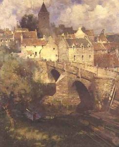 A Village in East Linton, Haddington by James Paterson