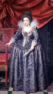 Portrait of Elizabeth of France 1602-44 daughter of Henri IV and Marie de' Medici, 1611 by Frans Pourbus the younger