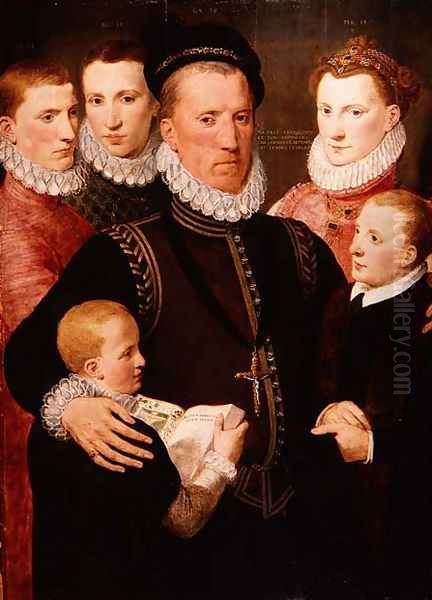 George, 5th Lord Seton 1531-95 and Family, 1572 - view 1