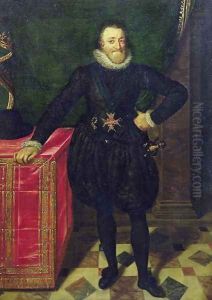 Portrait of Henri IV 1553-1610 King of France, 1610 by Frans Pourbus the younger