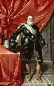 Henri IV 1553-1610 in Armour by Frans Pourbus the younger