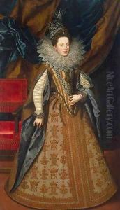 Portrait of Margaret of Savoy, Duchess of Mantua by Frans Pourbus the younger