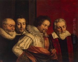 Portrait of Four Members of the Paris Council by Frans Pourbus the younger