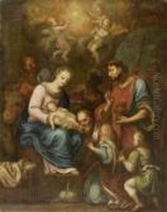 The Adoration Of The Magi by Johannes Lingelbach