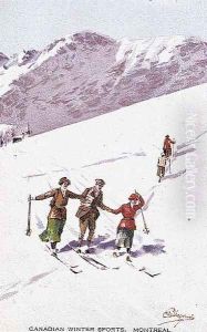 Canadian Winter Sports, Montreal by Carlo Pellegrini