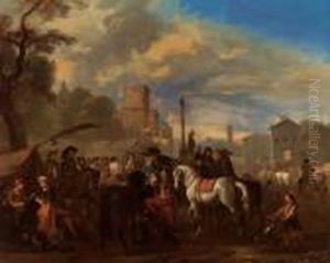 La Festa Al Villaggio by Johannes Lingelbach